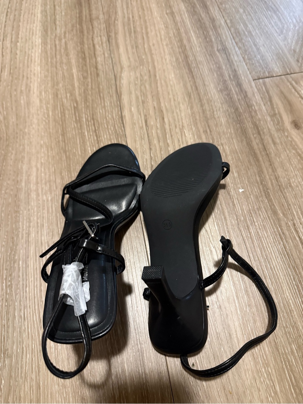 Black Strappy Sandals